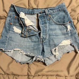 levi shorties purchase from Buckle